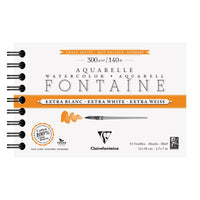 Akvarel blok CLAIREFONTAINE Fontaine HP ekstra beli 300 g/m² 12 x 18 cm - 12 listova