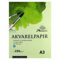 Akvarel blok Phoenix 250 g/m², 210 × 297 mm ili 297 × 420 mm – izbor formata