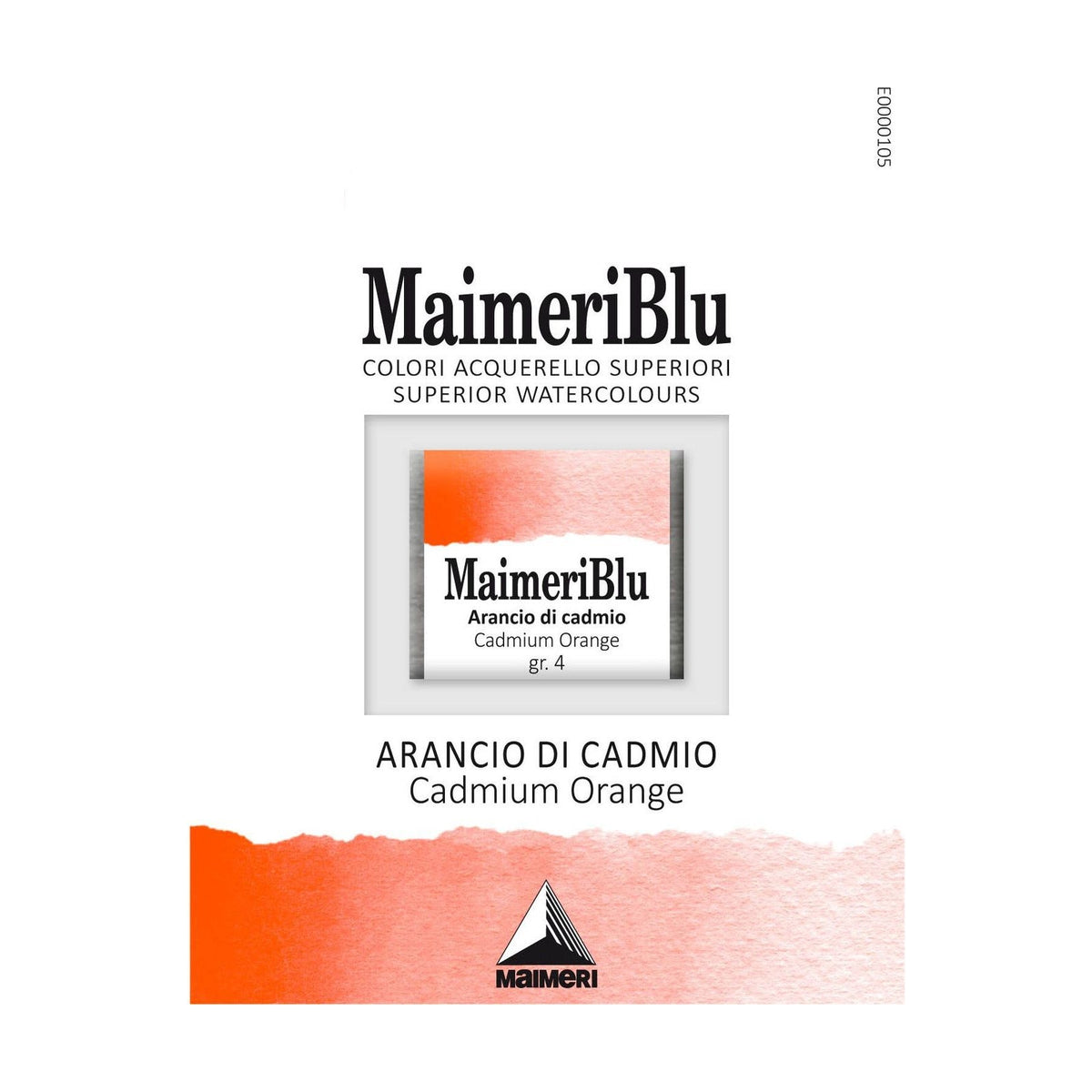Akvarel boja Maimeri Blu – poluposudica 1,5 ml – Kadmijum narandžasta