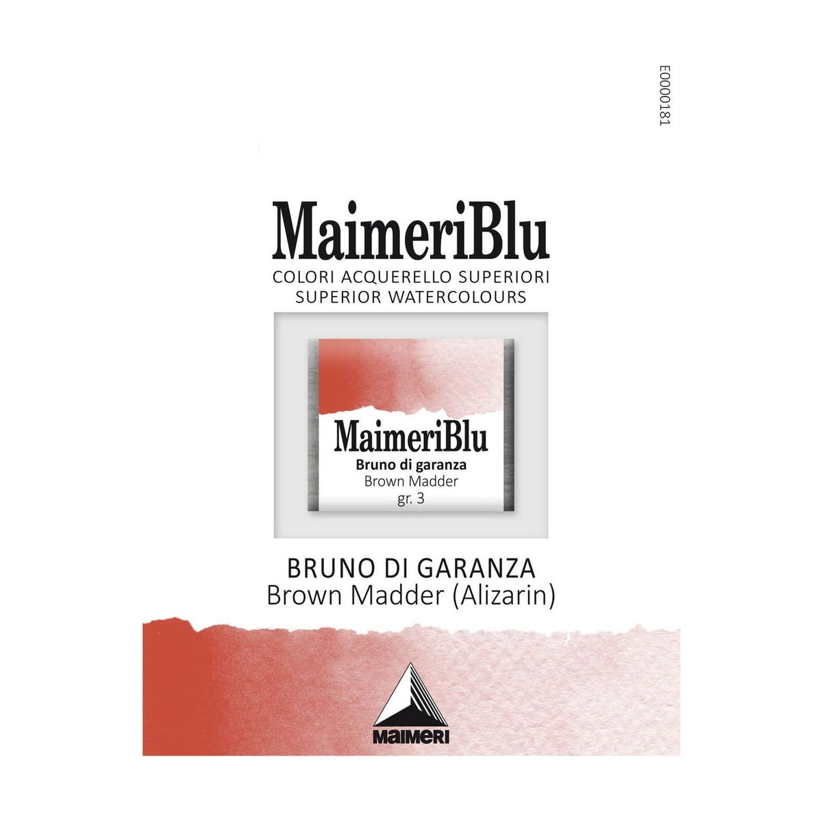 Akvarel boja Maimeri Blu – poluposudica 1,5 ml – Smeđi kraplak alizarin