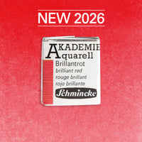 Akvarel boja Schmincke AKADEMIE 1/2 posudica - Golden pink – 337 Brilijant crvena