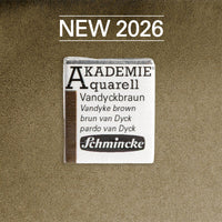 Akvarel boja Schmincke AKADEMIE 1/2 posudica - Golden pink – 667 Van Dajk braon