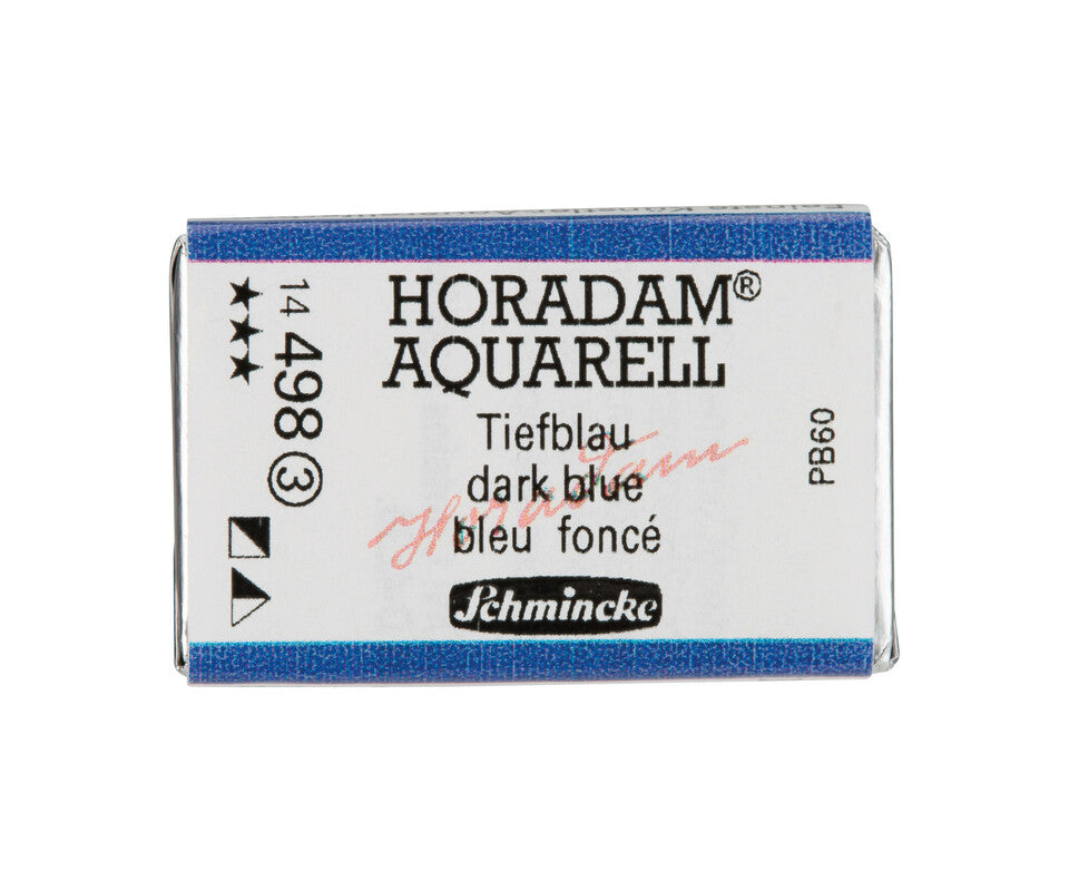 Akvarel boja Schmincke Horadam u celoj posudici – Dark blue – 498 Tamno plava