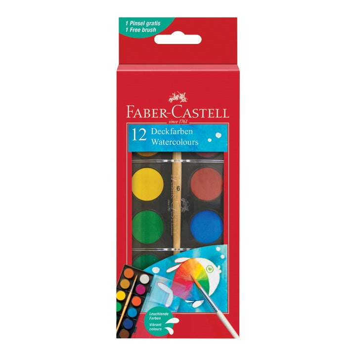 Akvarel boje Faber-Castell 24 mm - 12 boja | Artmie
