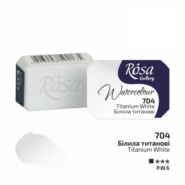 Akvarel boje Rosa galerija tiganj 2,5 ml - 704 titan bela