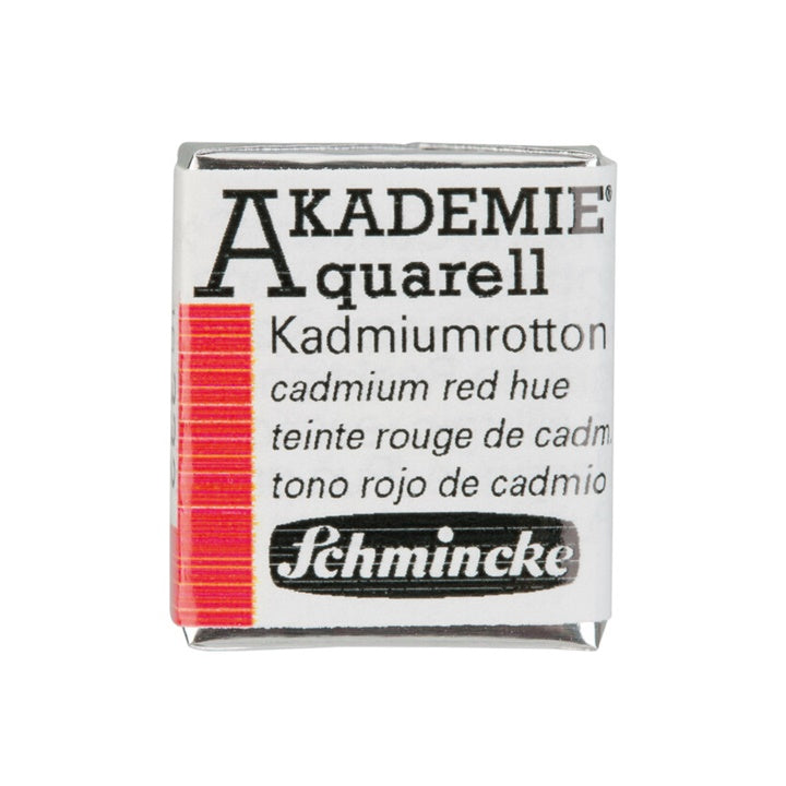 Akvarel boje Schmincke AKADEMIE 1/2 kockice – 332 kadmijum crvena imitacija