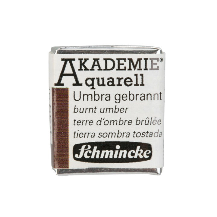 Akvarel boje Schmincke AKADEMIE 1/2 kockice | različite boje - 664 pečena umbra
