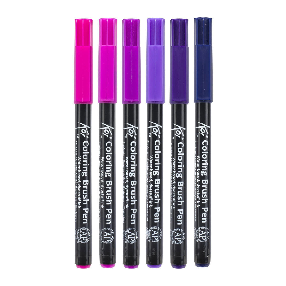 Akvarel flomasteri sa četkicom SAKURA Koi Galaxy / set 6 kom