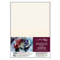 Akvarel papir A3 (29,7х42cm), 10 listova, sitnozrnasti, 200g/m2, ROSA STUDIO — slika 1