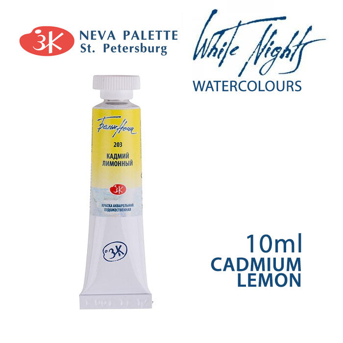 Akvarele White Nights 10 ml - Kadmijum limun žuto