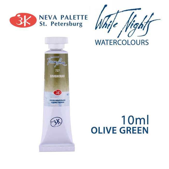 Akvarele White Nights 10 ml - Maslinasto zeleno
