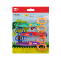 APLI kreativne makaze 13,5 cm, zaobljeni vrh, simetrične – set, 3 kom