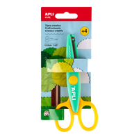 APLI kreativne makaze 13,5 cm, zaobljeni vrh, simetrične – talasi