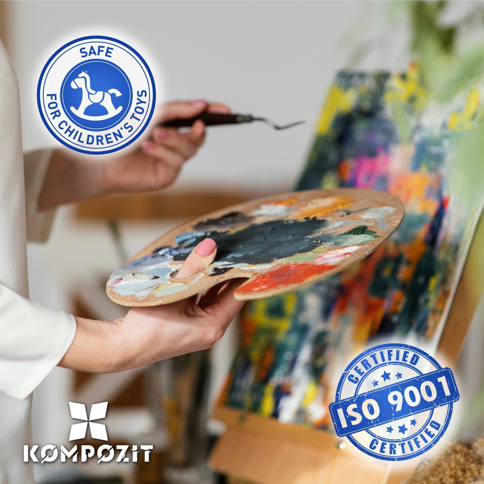 Set akrilnih boja Kompozit ACRYL PRO BOX 73 x 75 ml