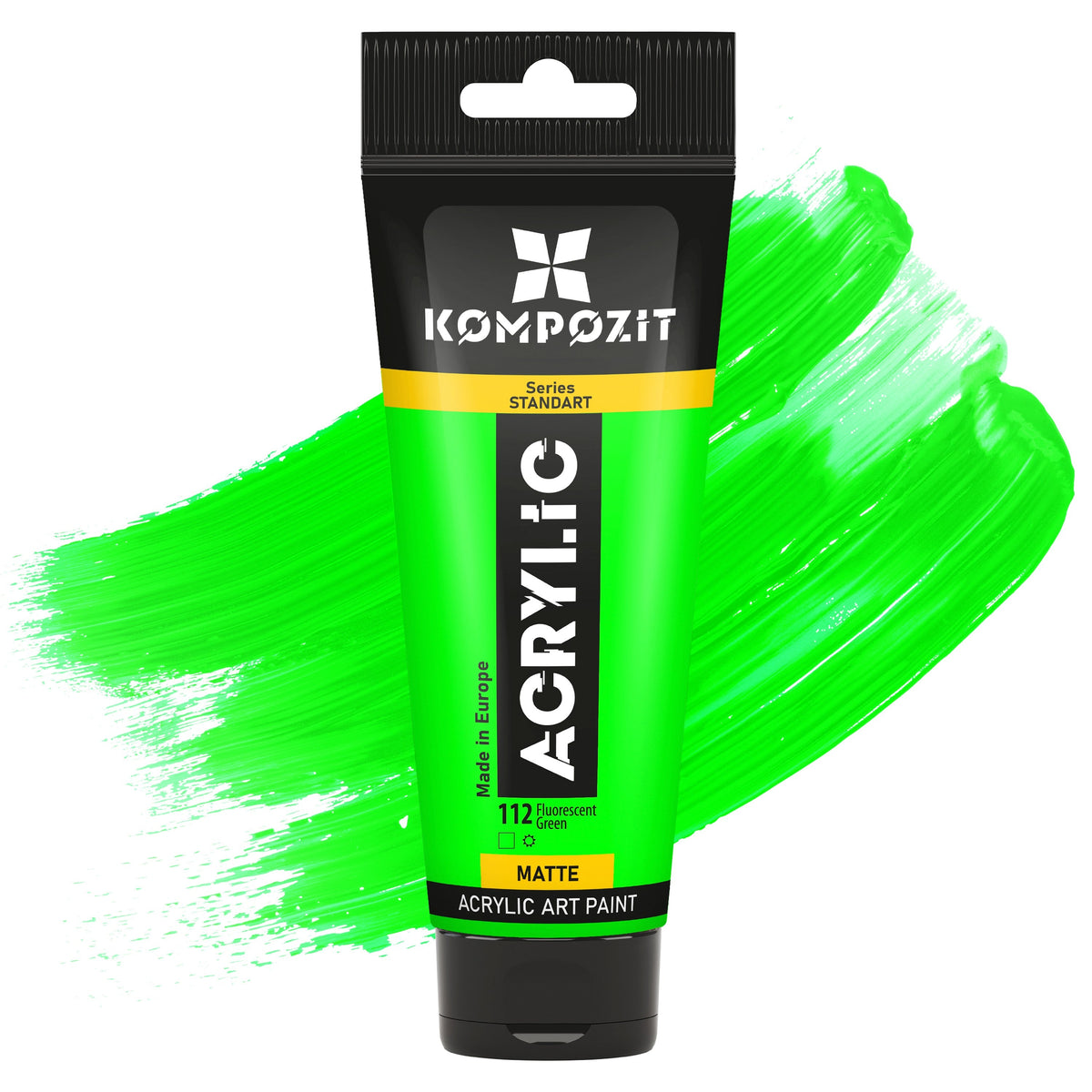 Akrilna boja Kompozit STANDART Fluorescent 75 ml – 112 Fluorescentna zelena