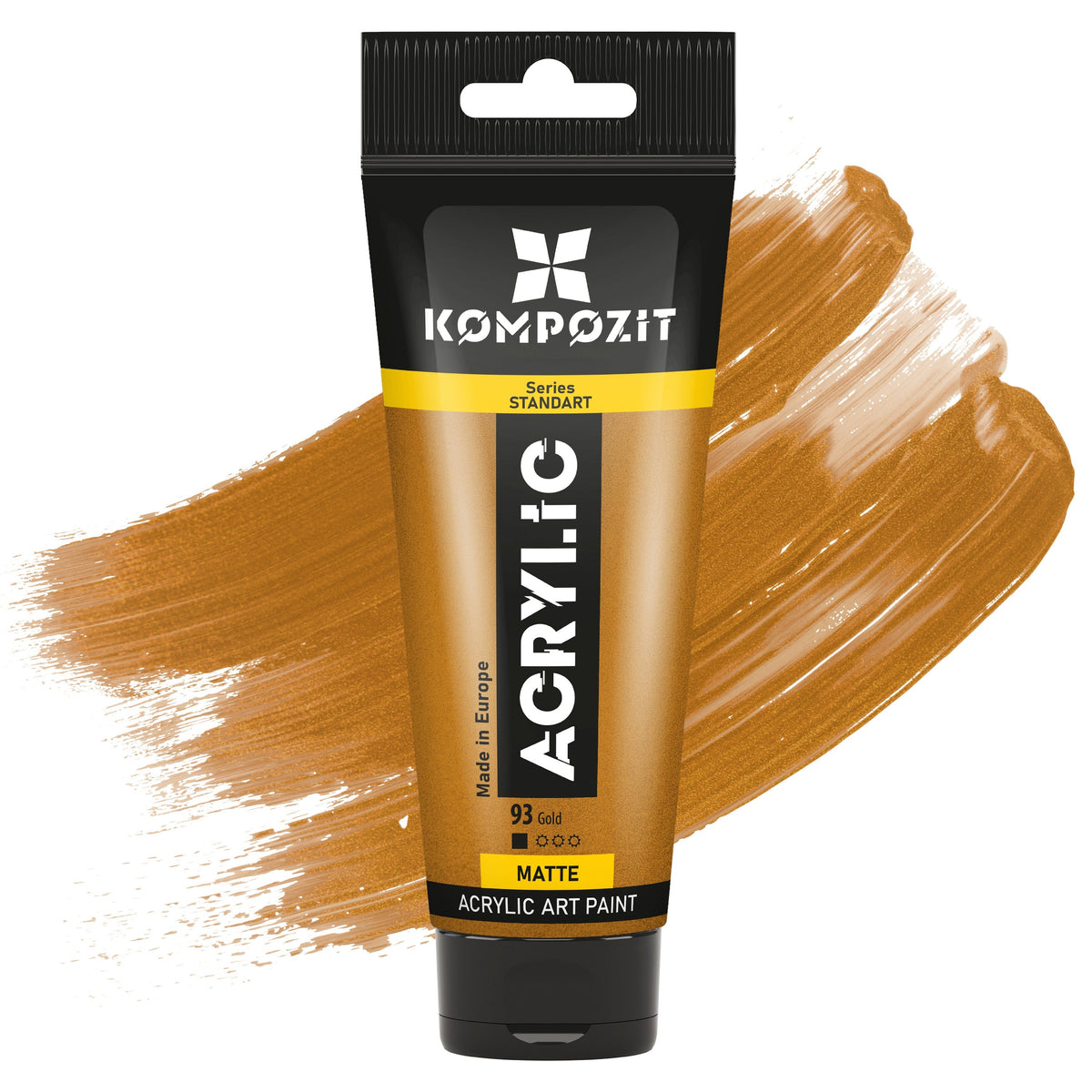 Akrilna boja STANDART Kompozit Metallic 75 ml – 93 Zlatna