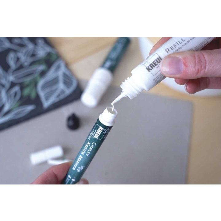 Beli marker sa kredom sa dodacima za dopunu KREUL - set 6 kom. | Artmie