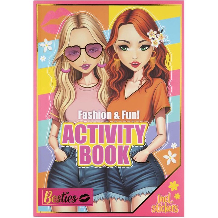 BESTIES Radna sveska A4 - Moda i nalepnice | artmie.rs