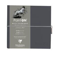 Blok papira CLAIREFONTAINE Paint'On 250 g/m² 19 x 19 cm - 32 listova – Siva