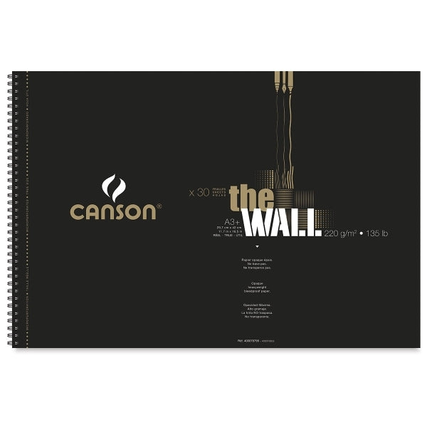 Blok za skiciranje Canson The Wall 220 g 30 listova A3+ spiralni povez