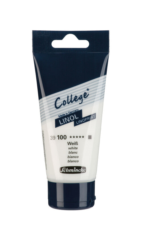 Boja za linorez Schmincke College Linol 75 ml – 100 Bela