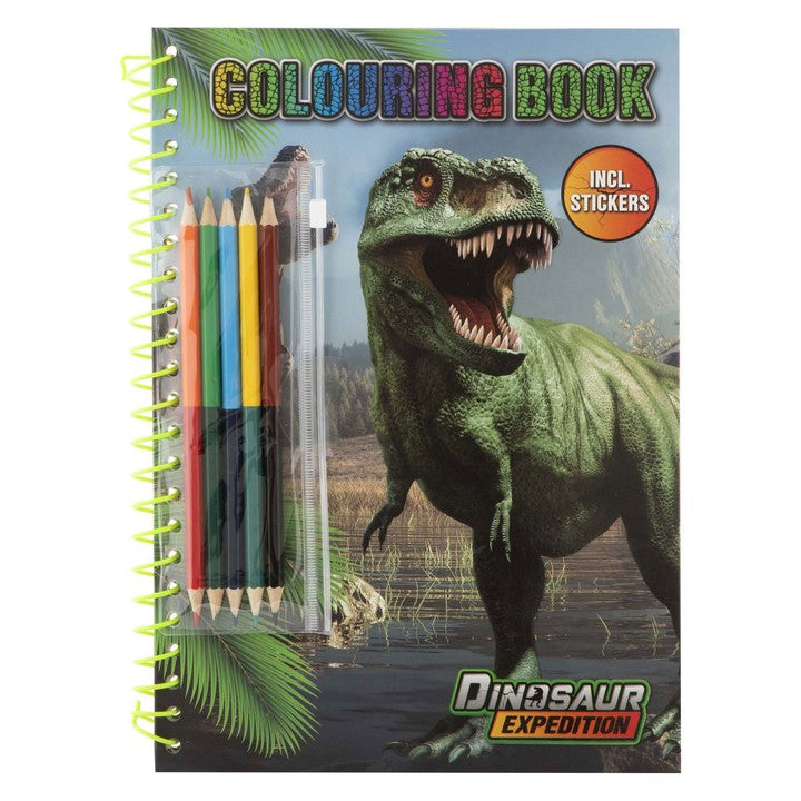 Bojanka Dino A4 sa nalepnicama i bojicama | artmie.rs