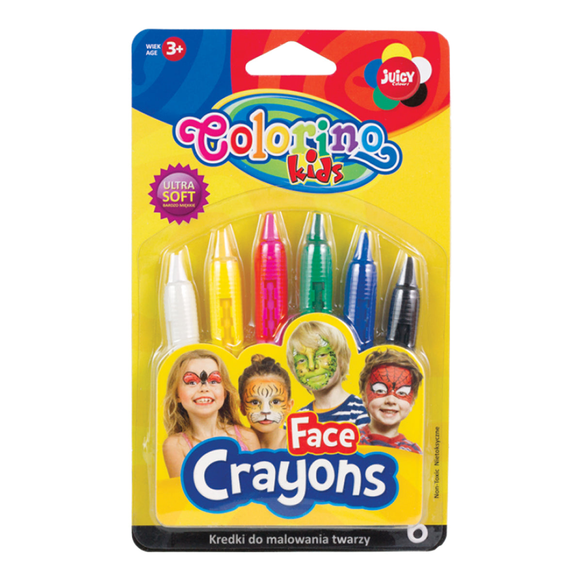Boje za lice u stiku Colorino - 6 boja
