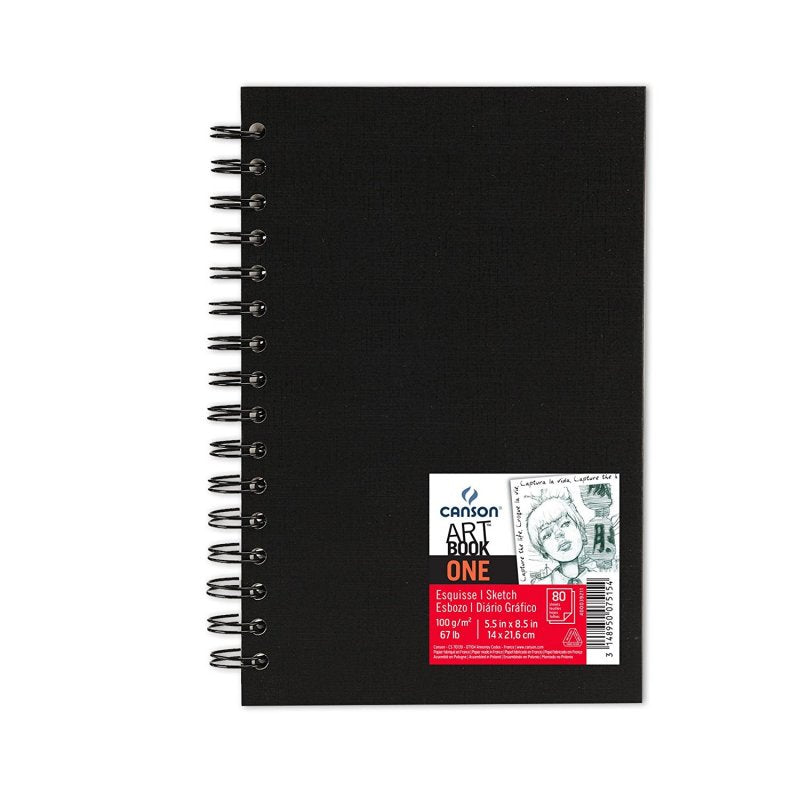CANSON Canson Art Book One blok za skiciranje 100 g 80L 21,6 x 27,9 cm spiralni povez