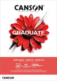 Canson Graduate akrilni blok 300 g 20L A4 lepljen