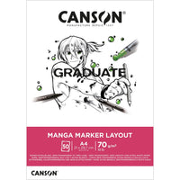 Canson Graduate Manga blok 200 g/m² - 30 listova, A4, lepljen