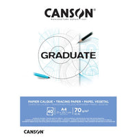 CANSON Graduate paus blok A4 lepljen 72 g/m² - 40 listova