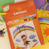Blok za skiciranje u boji CANSON Kids A4 - 120 g/m², 30 listova, miks 10 boja