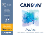 CANSON Montval akvarel blok CP 300 g/m² - 12 listova, 18 x 25 cm