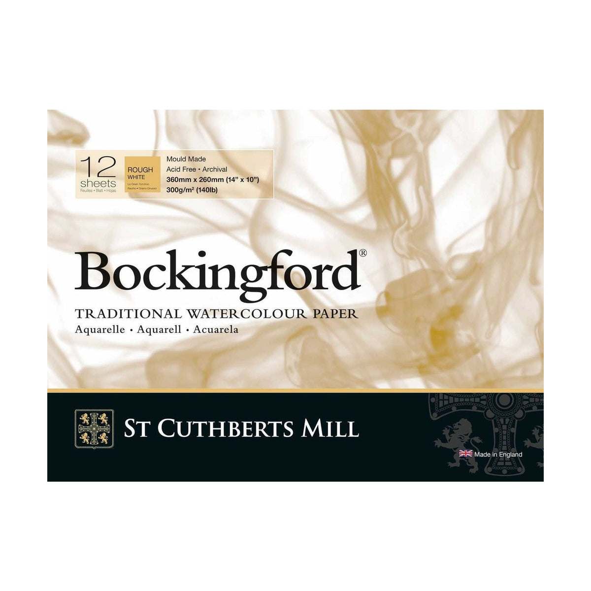 CANSON St Cuthberts Bockingford akvarel blok Rough 300 g/m² - 12 listova, različiti formati