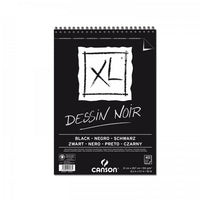 CANSON Canson XL Dessin Black skicen blok 150 g/m², 40 listova, A4, spiralni povez