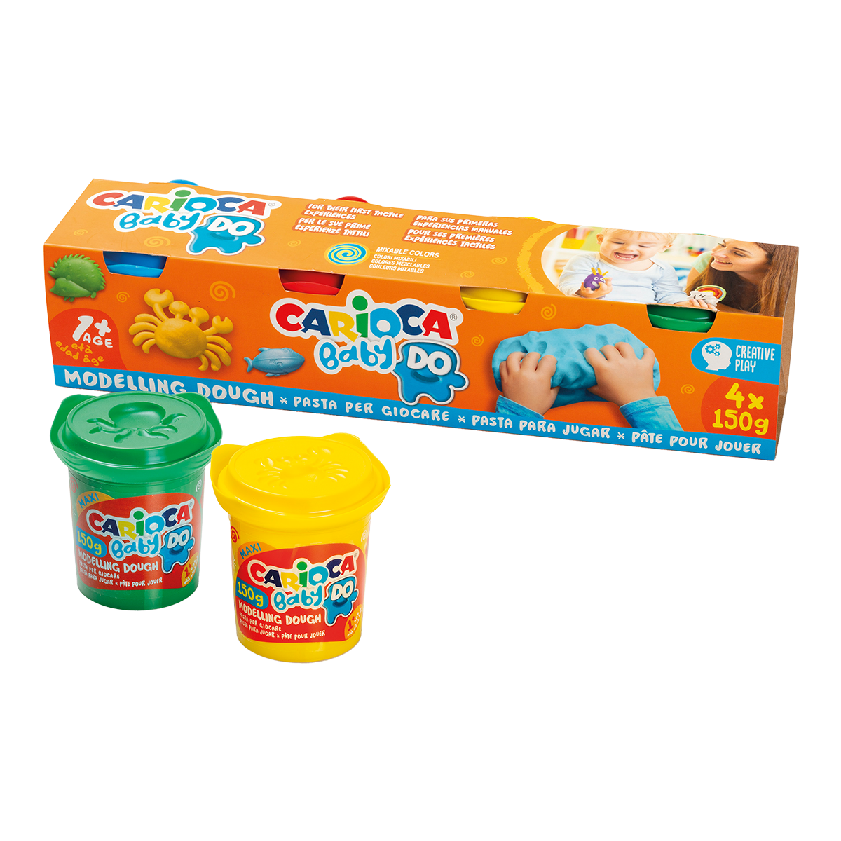 Carioca masa za modelovanje Baby Do 1+, 150 g, miks boja