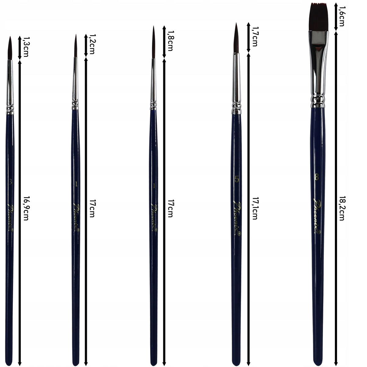 Četkice Phoenix 6614S1 – set od 5 komada