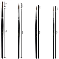 Četkice Phoenix od dlake lasice – set od 4 dela 6616S2