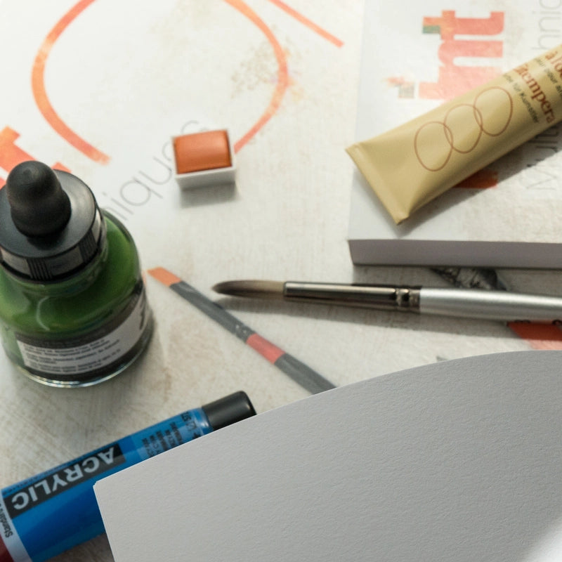 Clairefontaine Paint'On Mix Media blok 250 g 40L lepljen Extra White