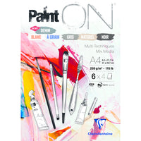 Clairefontaine Paint'On Mix Media blok br. 6 250 g 24L lepljen razne boje