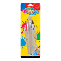 Colorino set četkica - ravne i okrugle, 8 kom