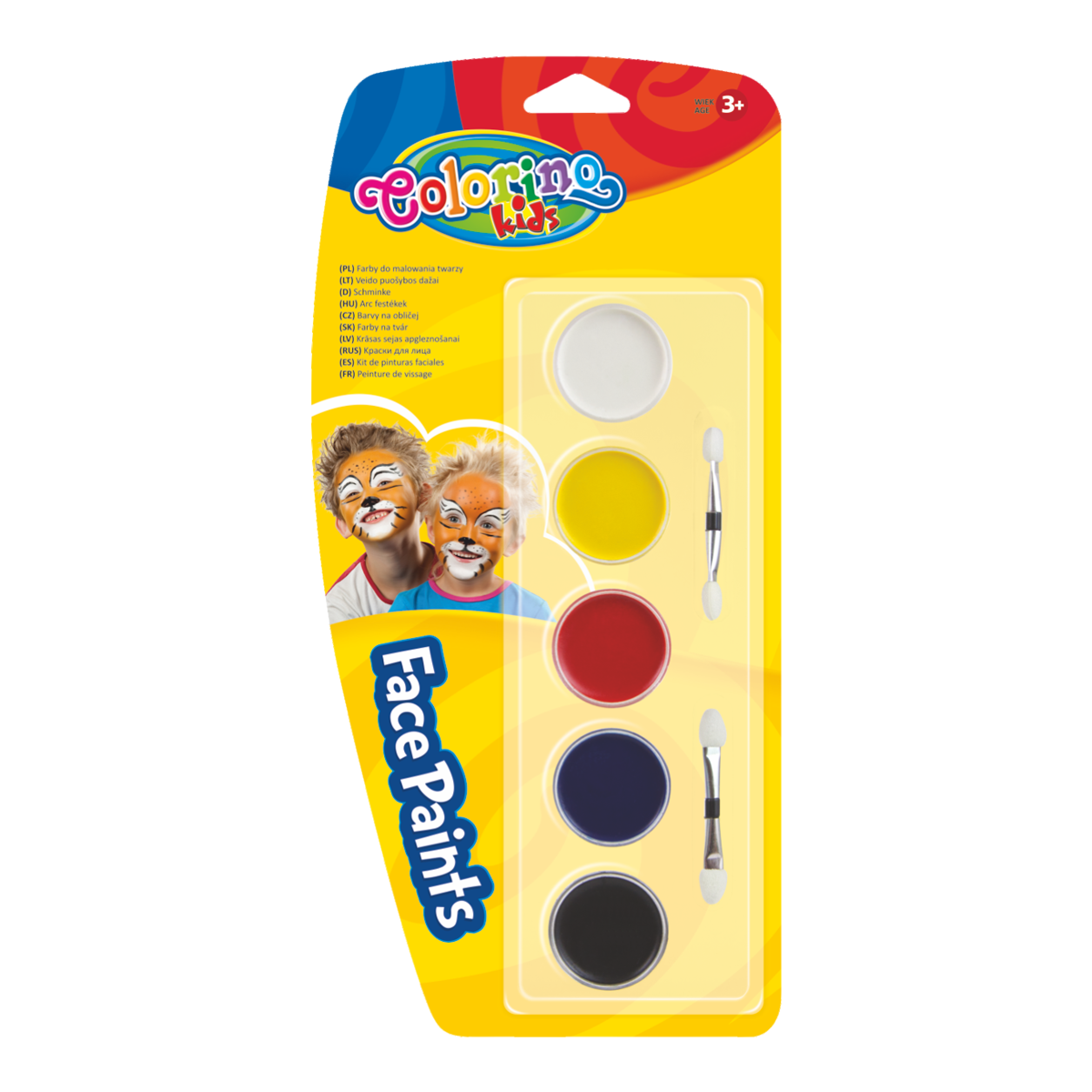 Colorino suve boje za lice sa četkicom – 5 boja