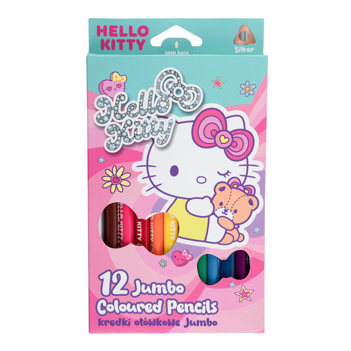 Colorino trouglaste bojice JUMBO, Hello Kitty, 12 boja