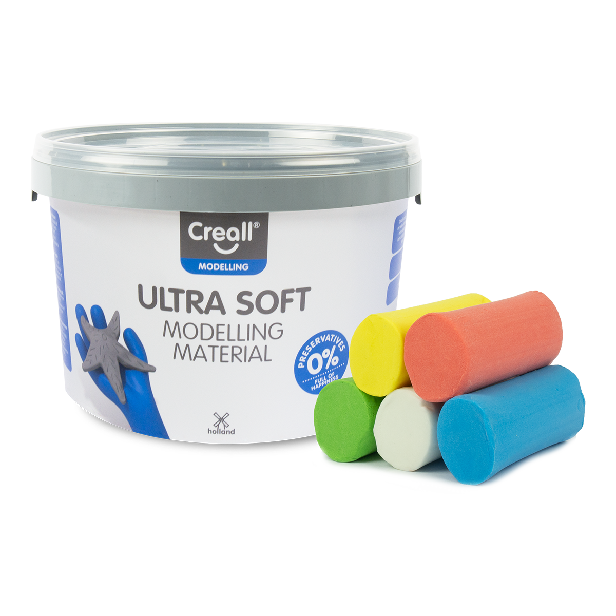Creall masa za modelovanje Ultra soft, 5 g, posudica, miks boja