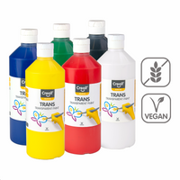 Creall set transparentnih boja Trans, 6 × 500 ml