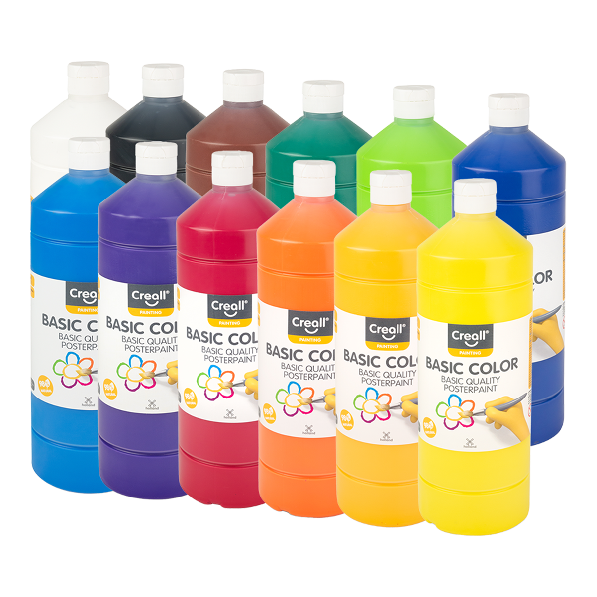 Creall tempera boje, 1 000 ml, miks boja