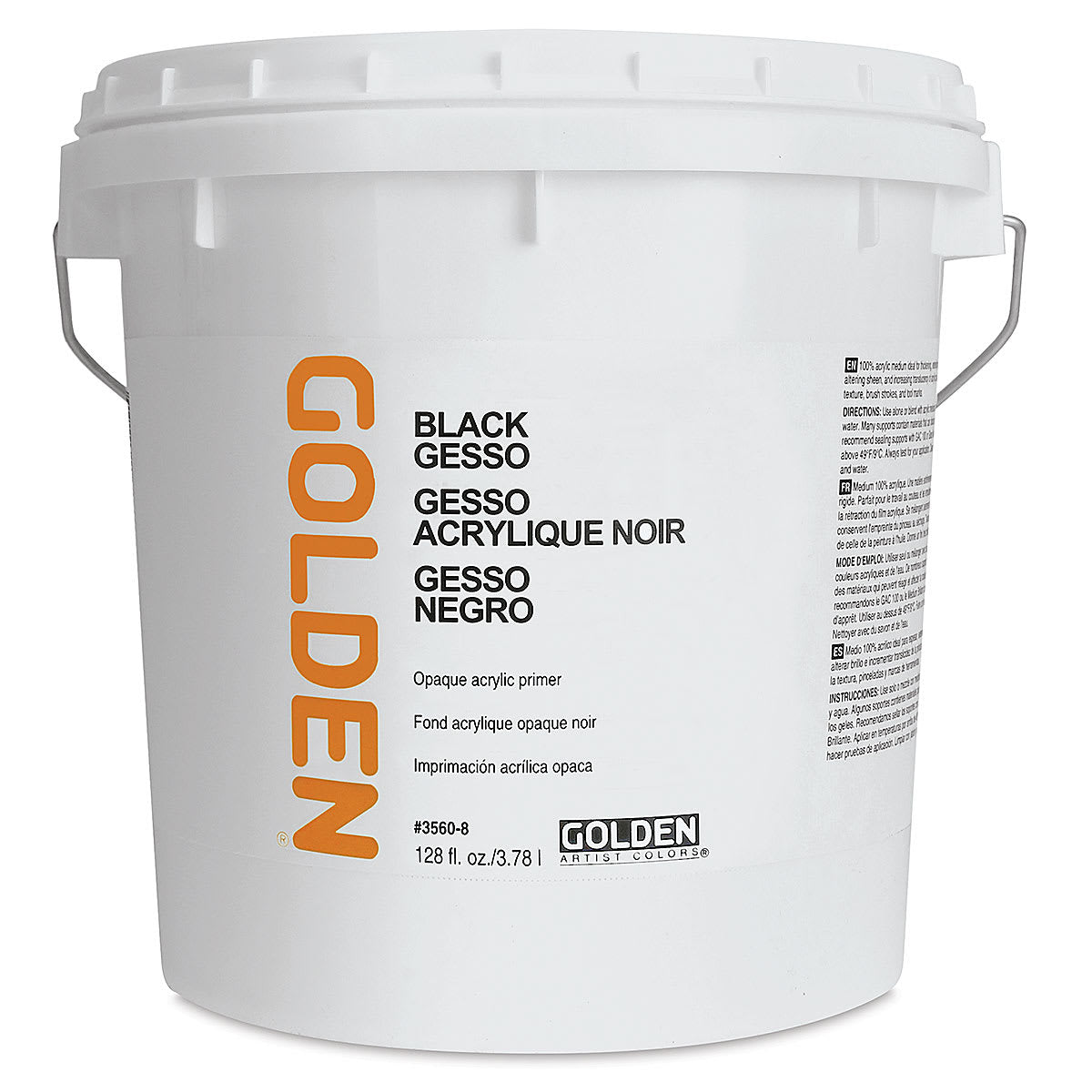 Crni akrilni gesso GOLDEN Black Gesso