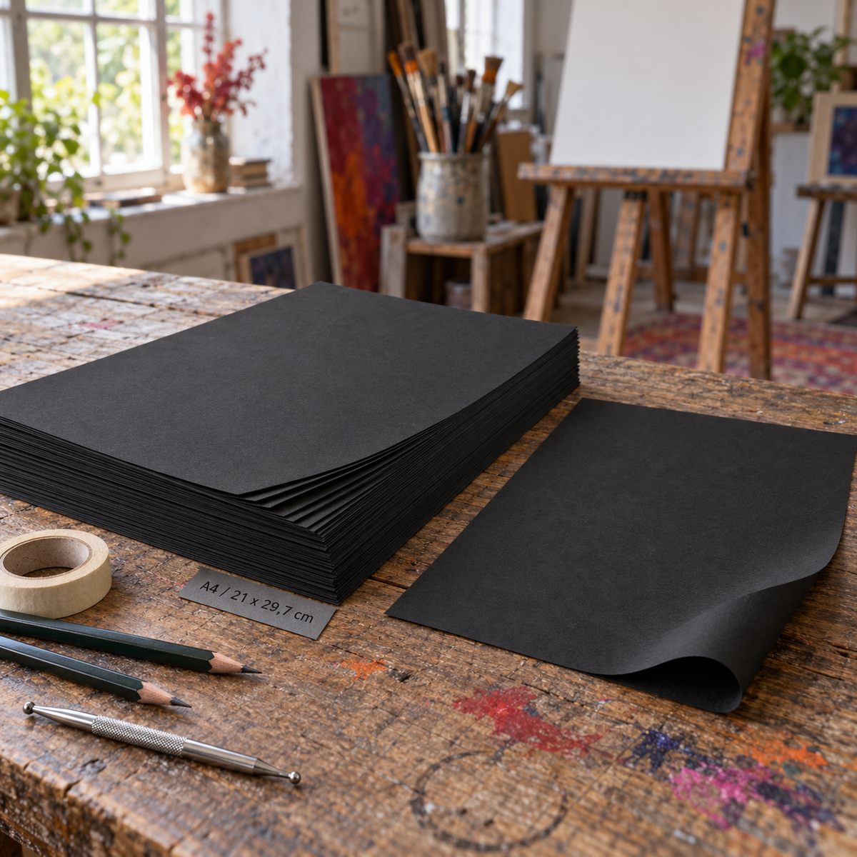 Crni indigo papir A4 – 10 listova