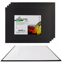 Crno grundirano platno na kartonu Phoenix 3 mm, 40 x 50 cm, 5 kom