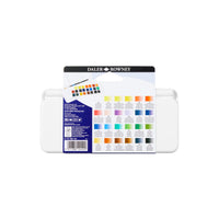 DALER ROWNEY Aquafine akvarel putni set 24 polu-posudica sa četkicom